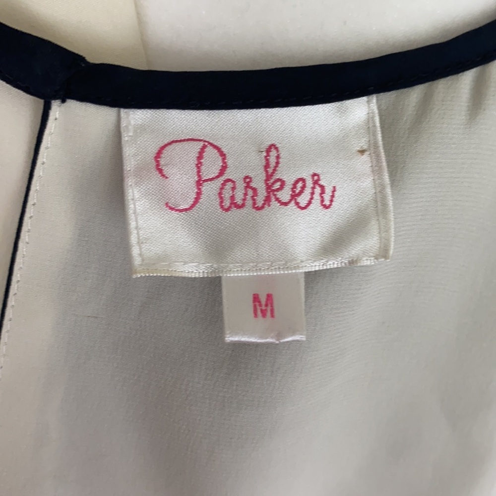 Parker 100% silk sleeveless lined dress Size M - Picture 5 of 7